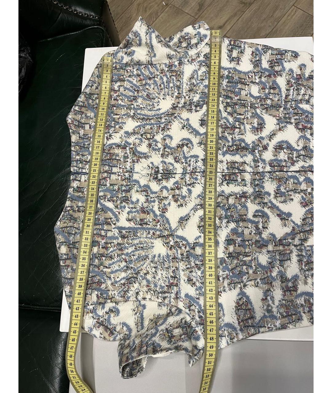 ESCADA Голубое хлопковое повседневное платье, фото 7