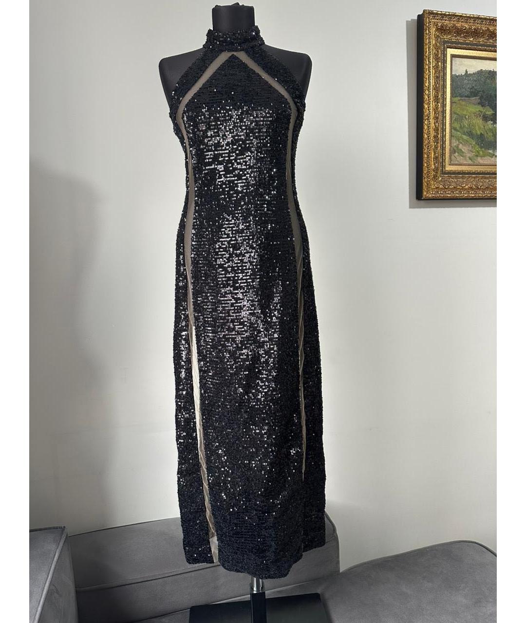 BALMAIN Мульти полиамидовое вечернее платье, фото 9