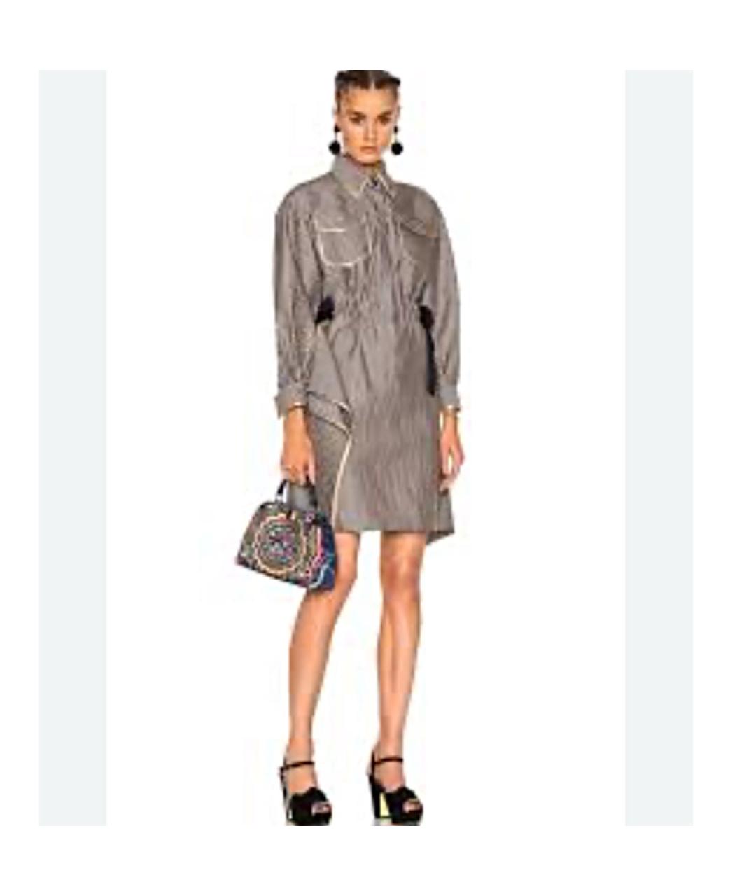 FENDI Мульти повседневное платье, фото 2