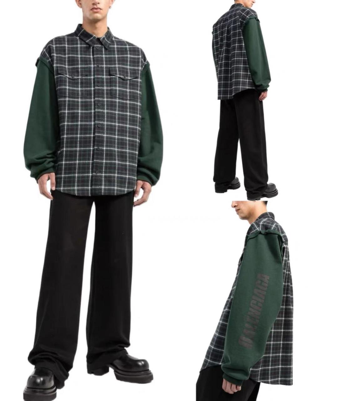 BALENCIAGA Зеленая хлопковая куртка, фото 6