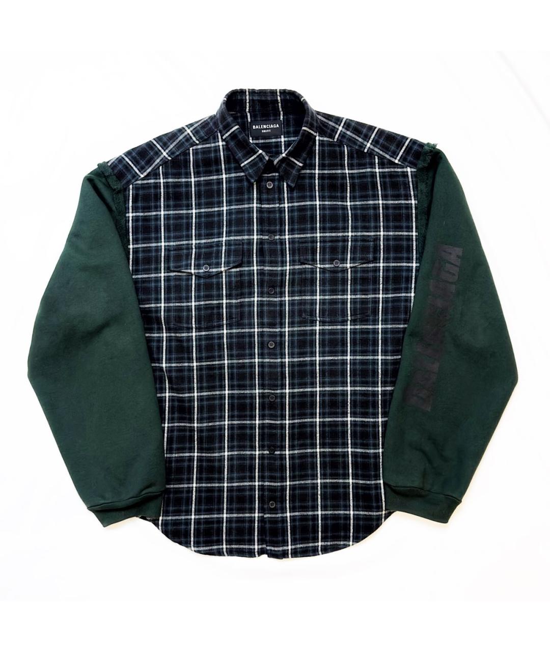 BALENCIAGA Зеленая хлопковая куртка, фото 1