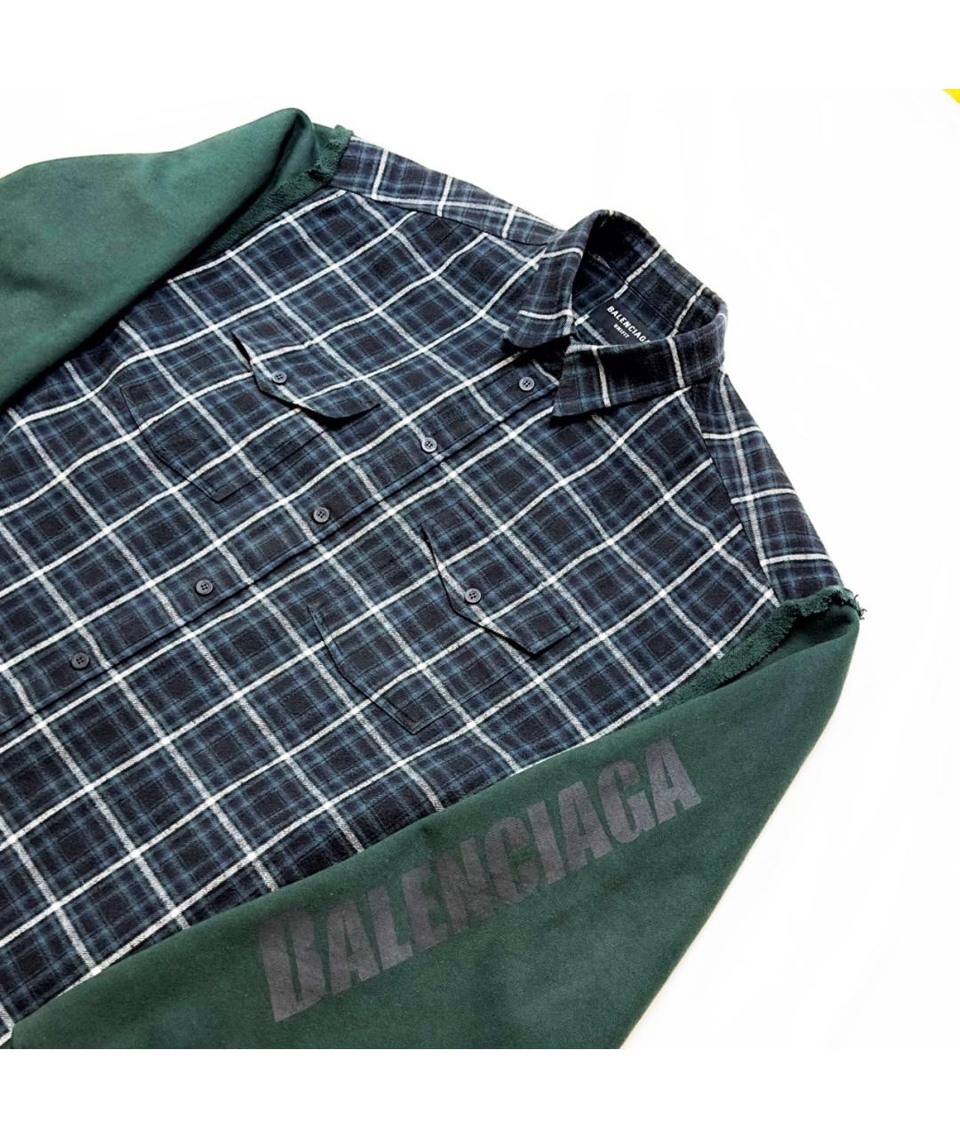 BALENCIAGA Зеленая хлопковая куртка, фото 3