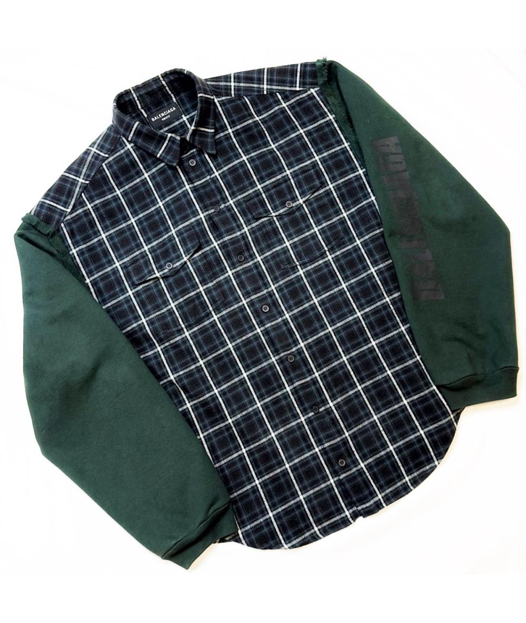 BALENCIAGA Зеленая хлопковая куртка, фото 4