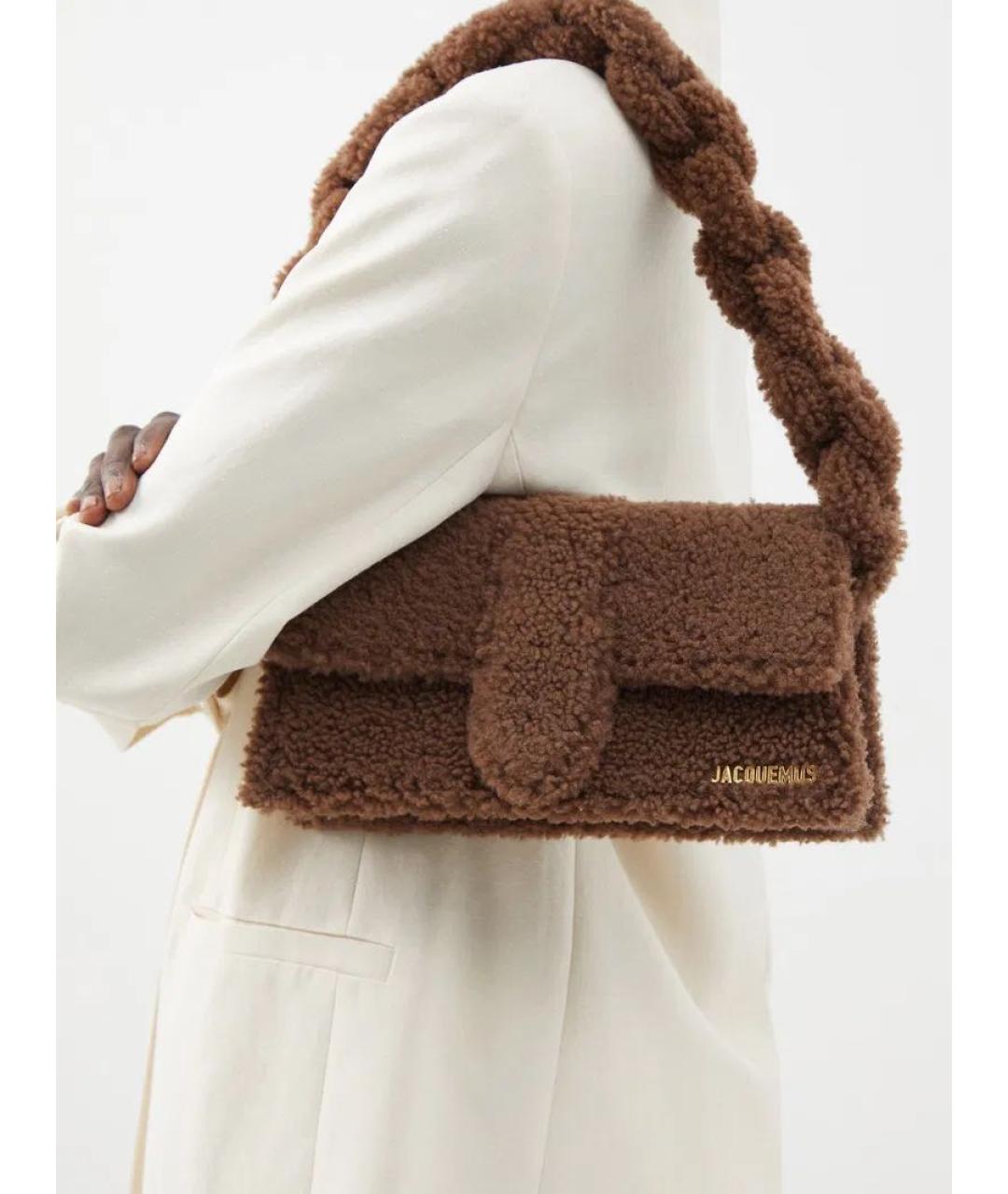 JACQUEMUS Коричневая сумка через плечо, фото 4