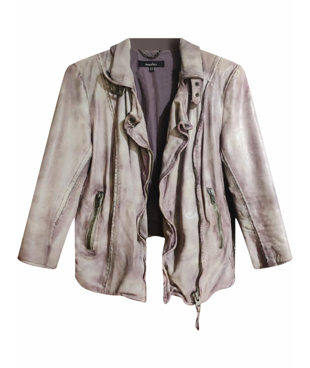 MUUBAA Фиолетовая кожаная куртка, фото 1