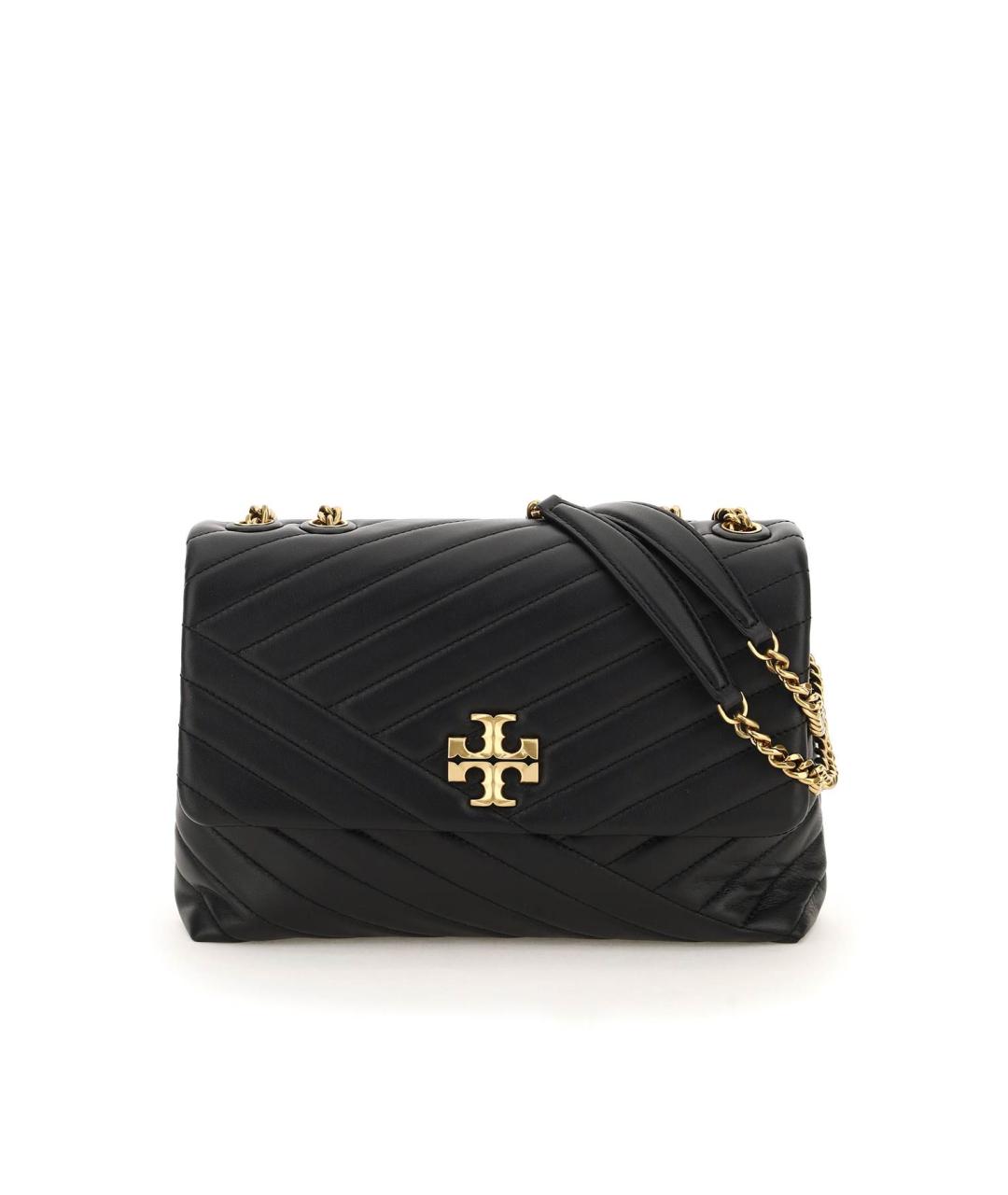 TORY BURCH Черная кожаная сумка через плечо, фото 2