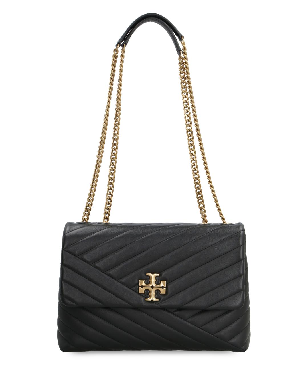 TORY BURCH Черная кожаная сумка через плечо, фото 1