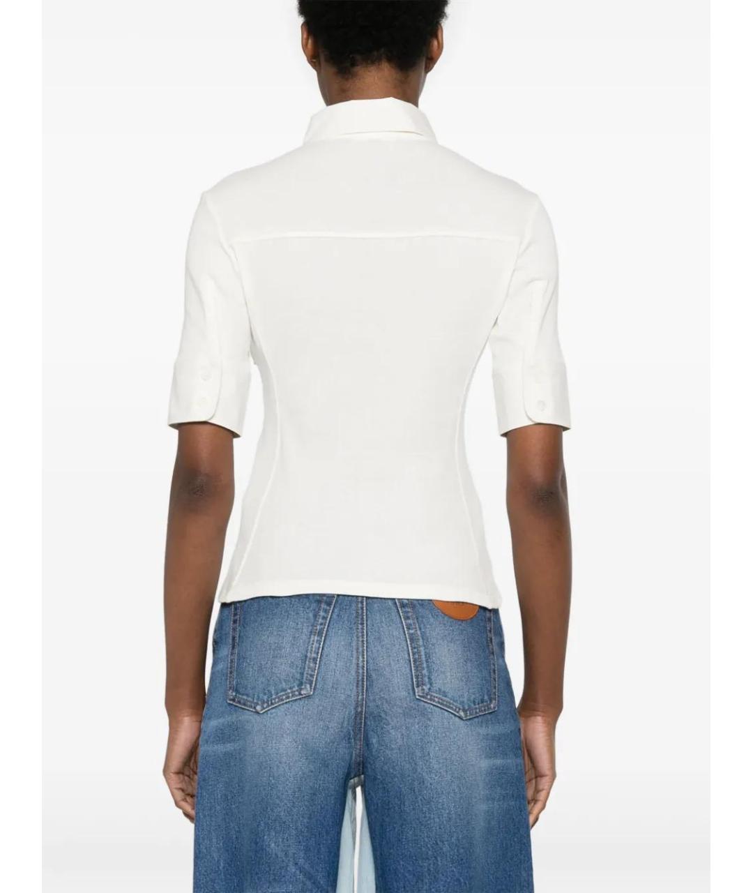 CHLOE Белая кожаная футболка, фото 4