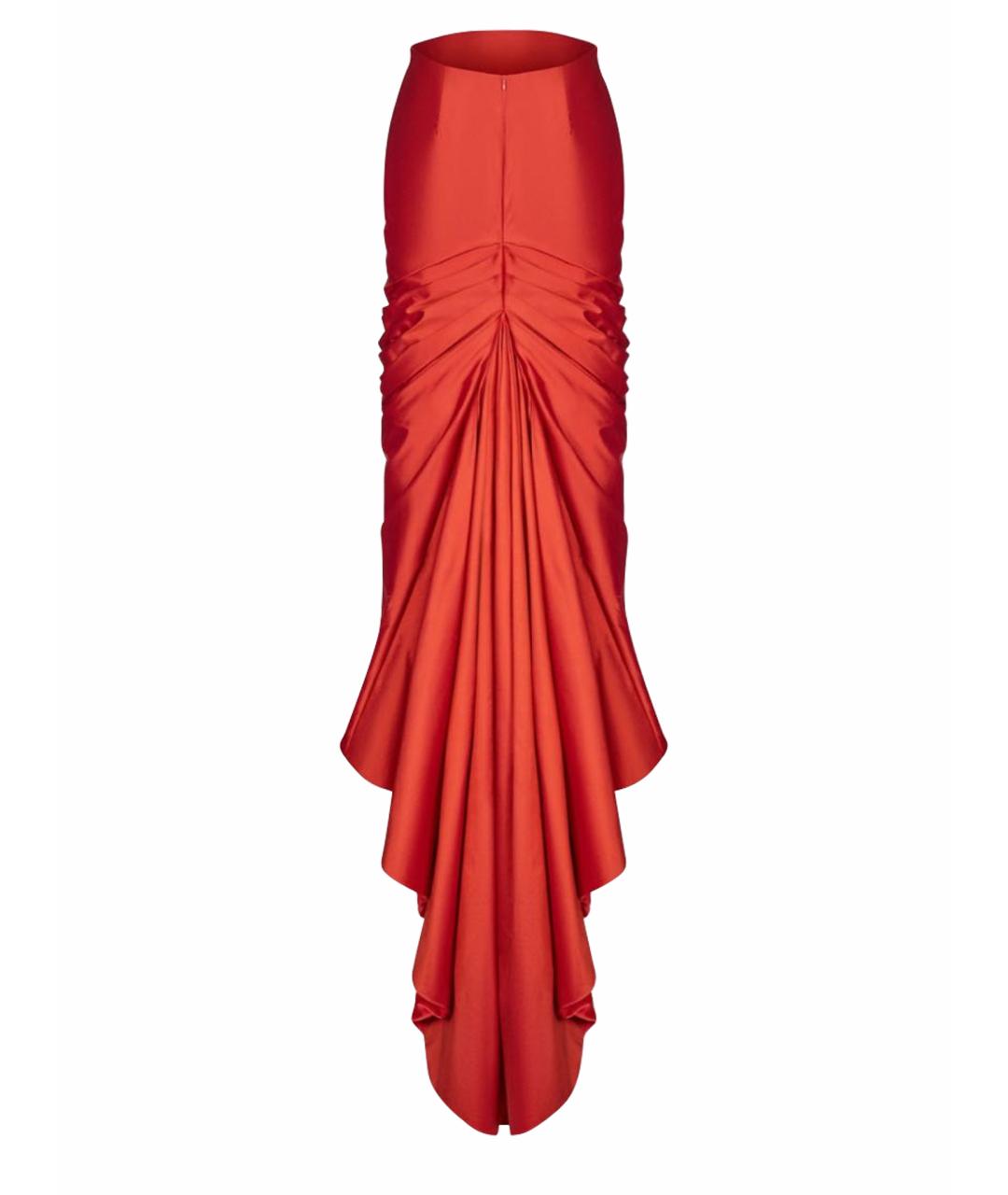 RASARIO Оранжевое шелковое вечернее платье, фото 1