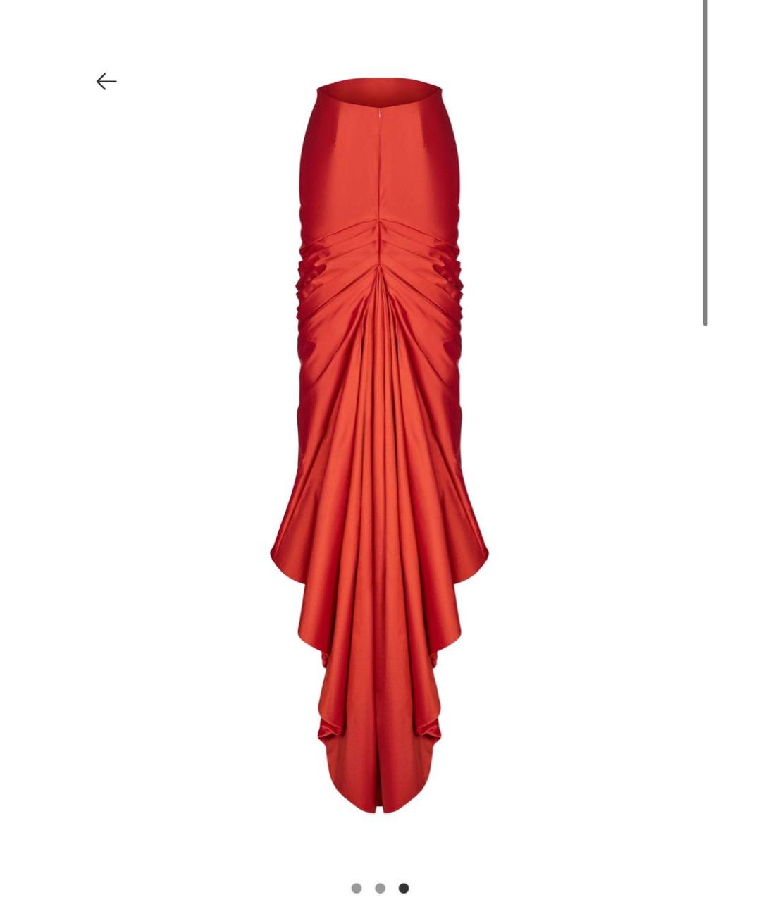 RASARIO Оранжевое шелковое вечернее платье, фото 4