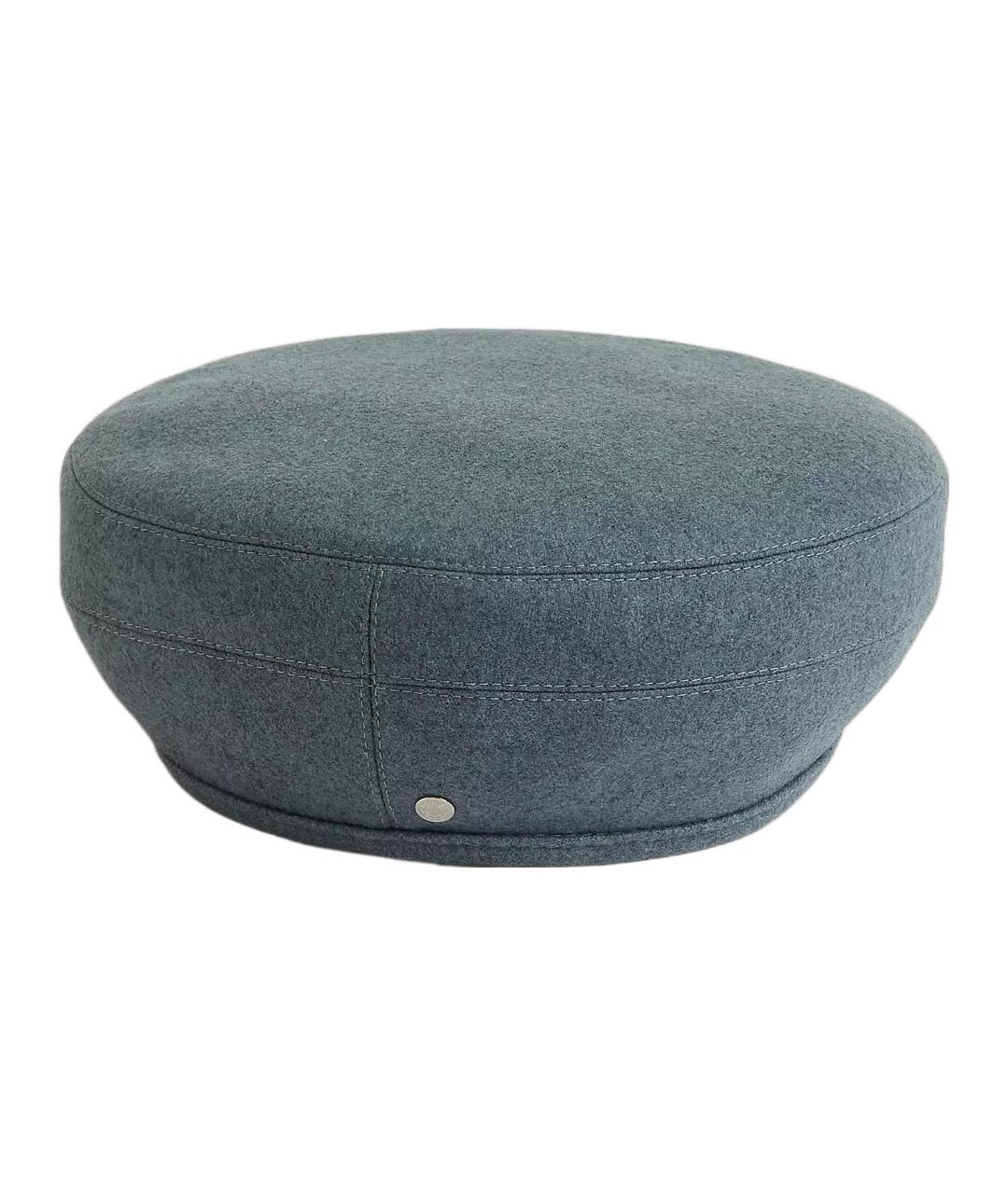 HERMES Синяя кашемировая шапка, фото 1