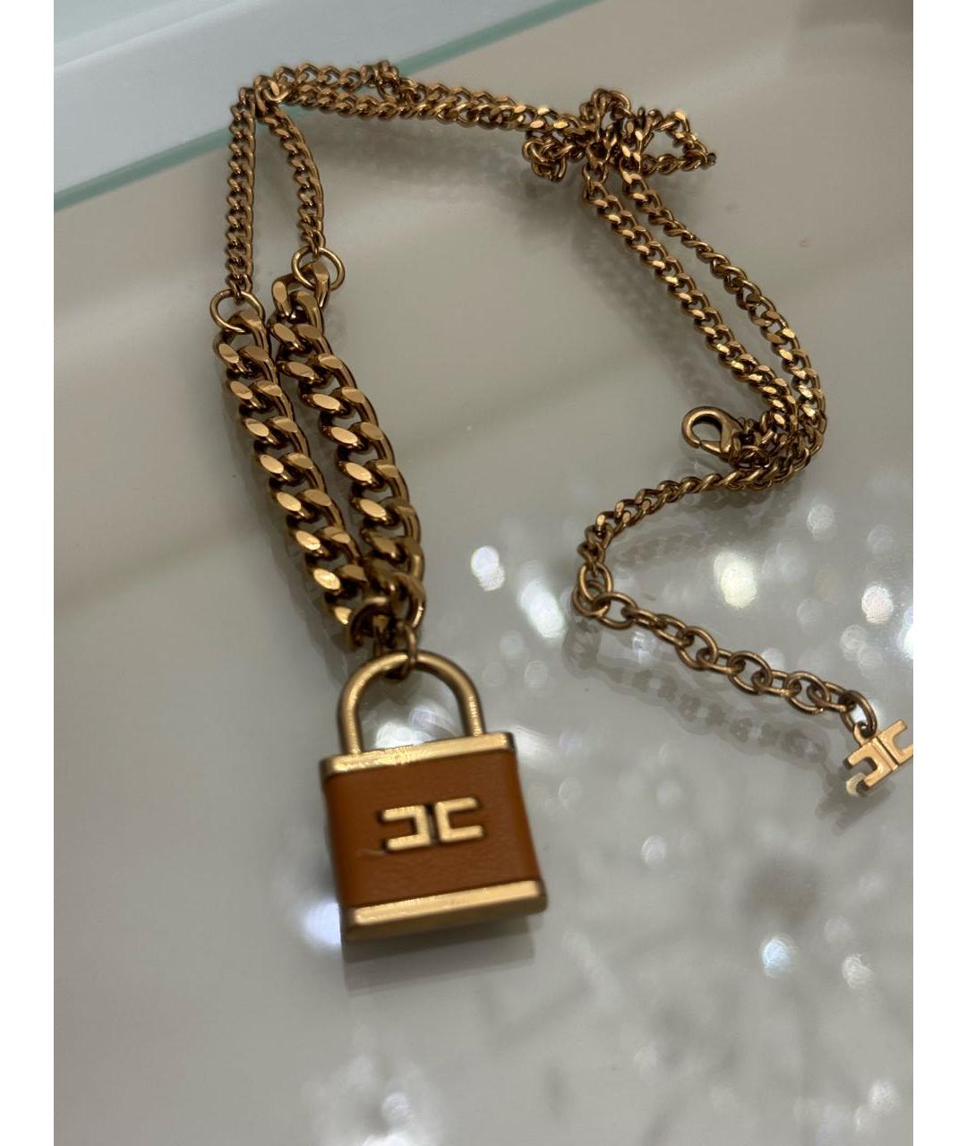 ELISABETTA FRANCHI Золотая металлическая подвеска, фото 2