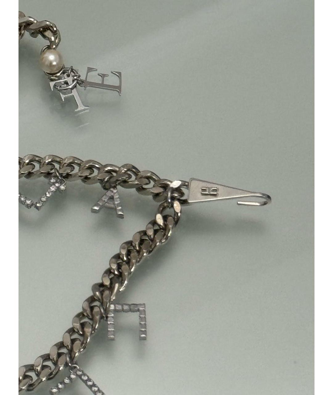 ELISABETTA FRANCHI Серебрянный ремень, фото 5