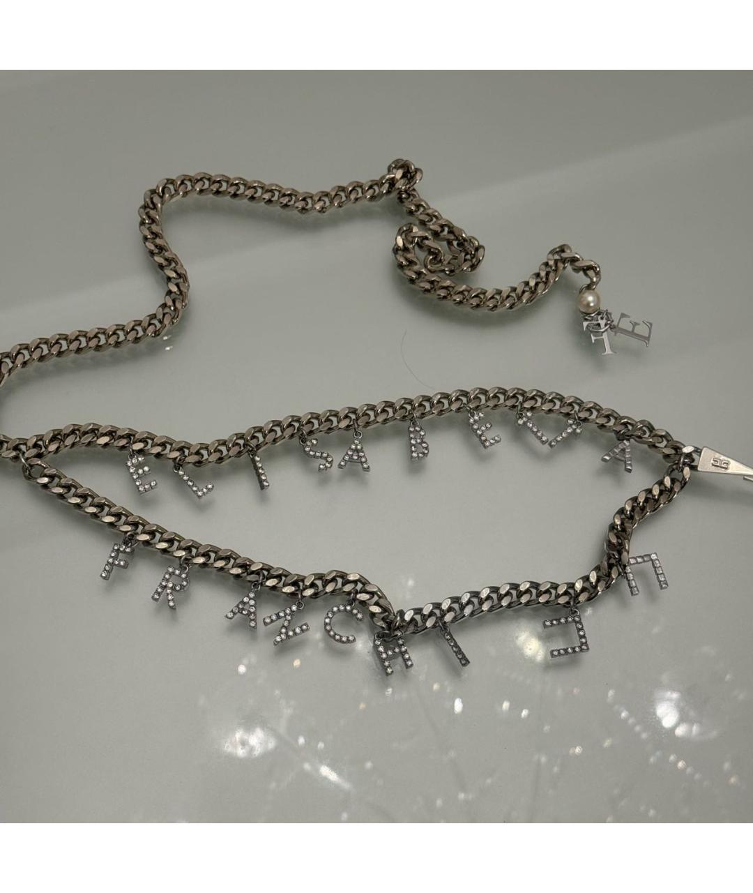 ELISABETTA FRANCHI Серебрянный ремень, фото 7