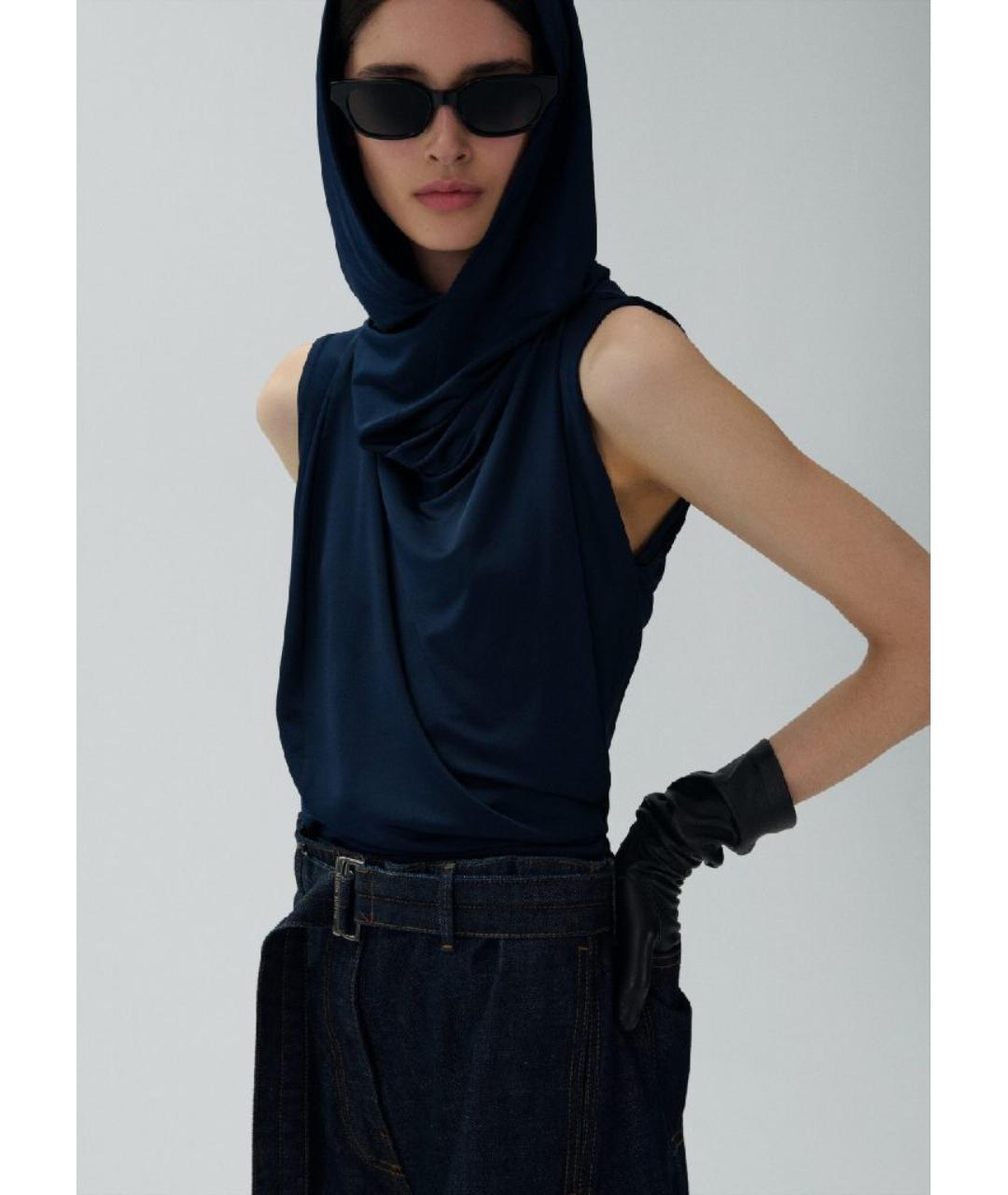 MAGDA BUTRYM Синяя блузы, фото 3