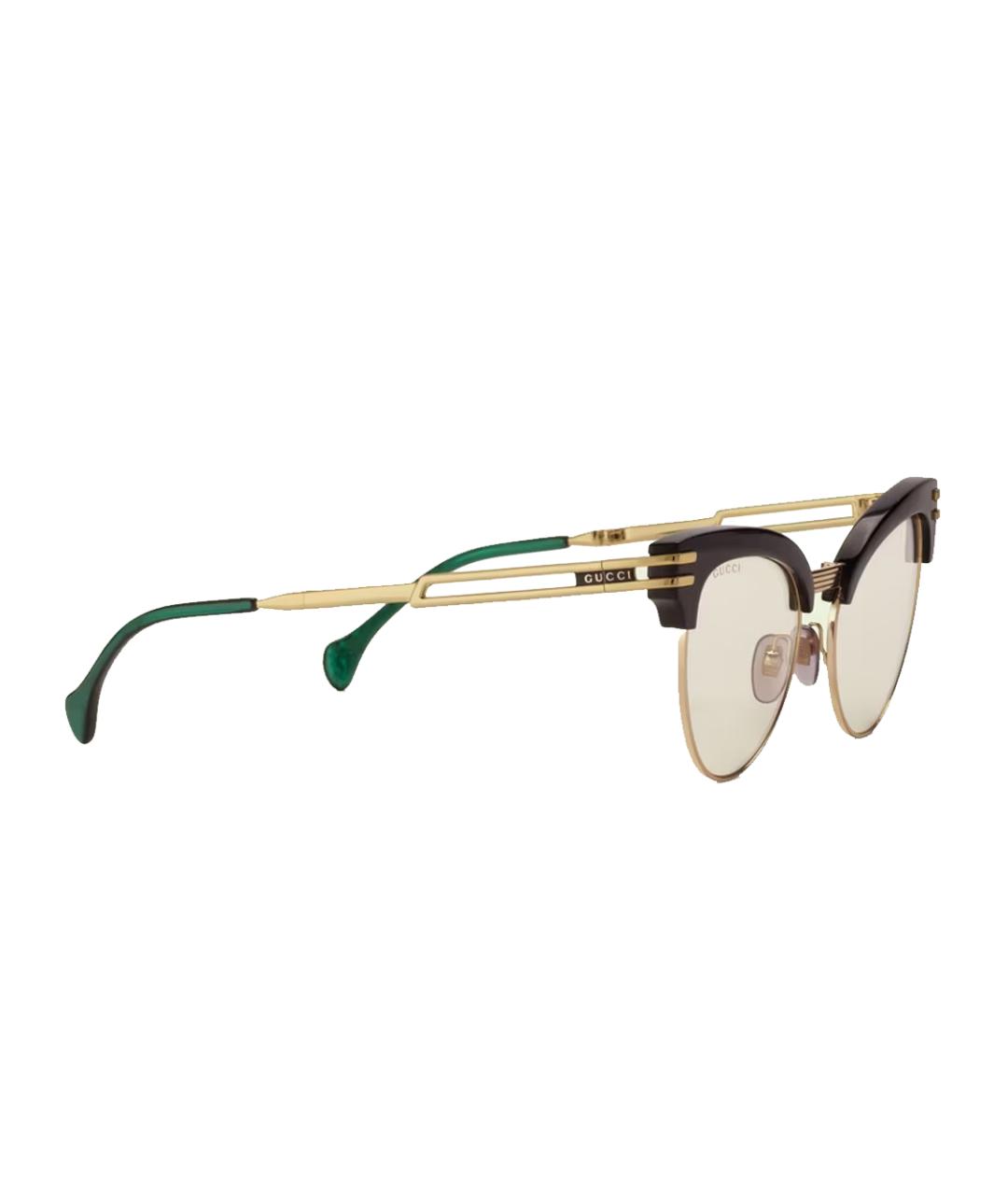 GUCCI Розовые пластиковые солнцезащитные очки, фото 2