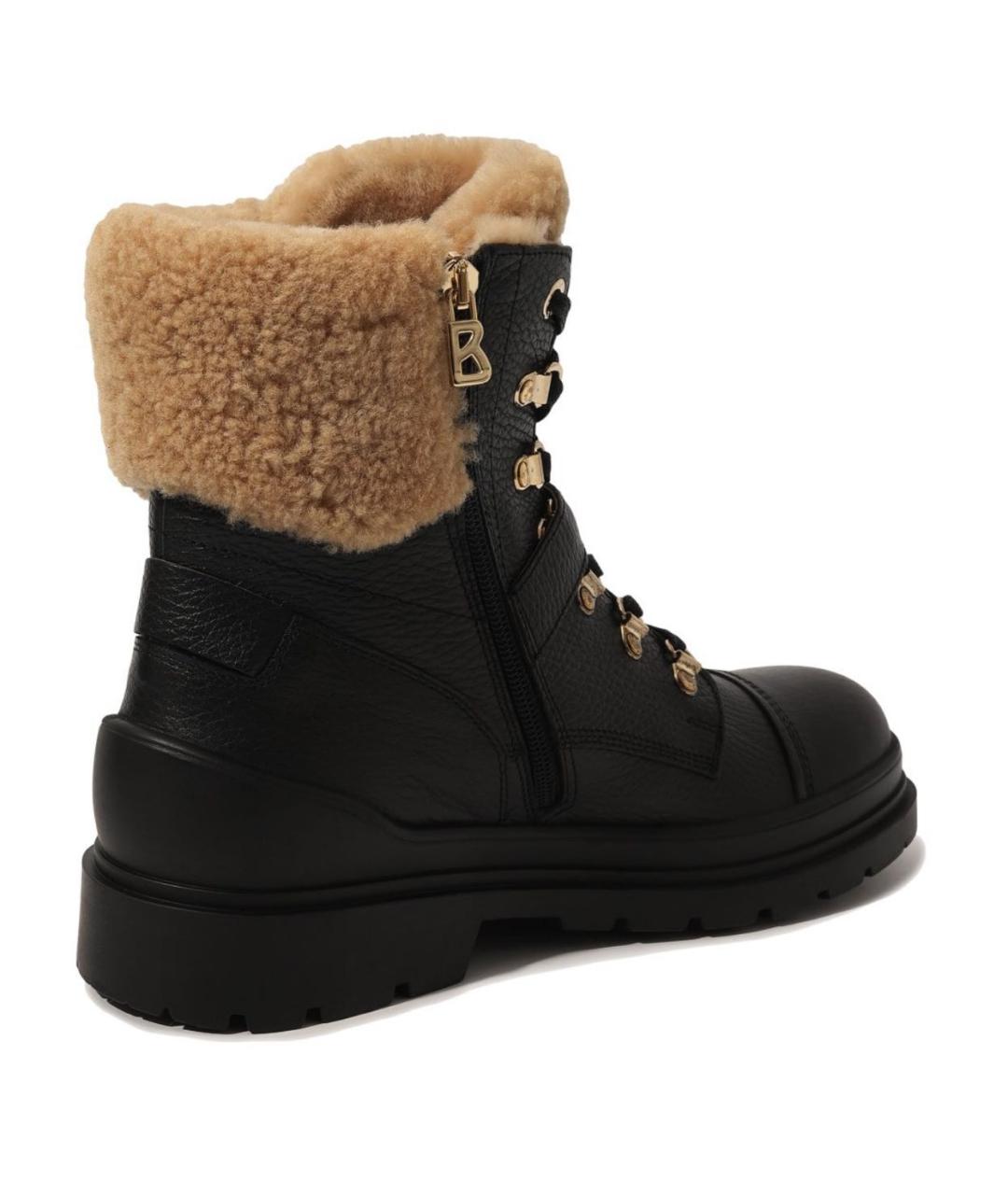 BOGNER Черные кожаные ботинки, фото 4