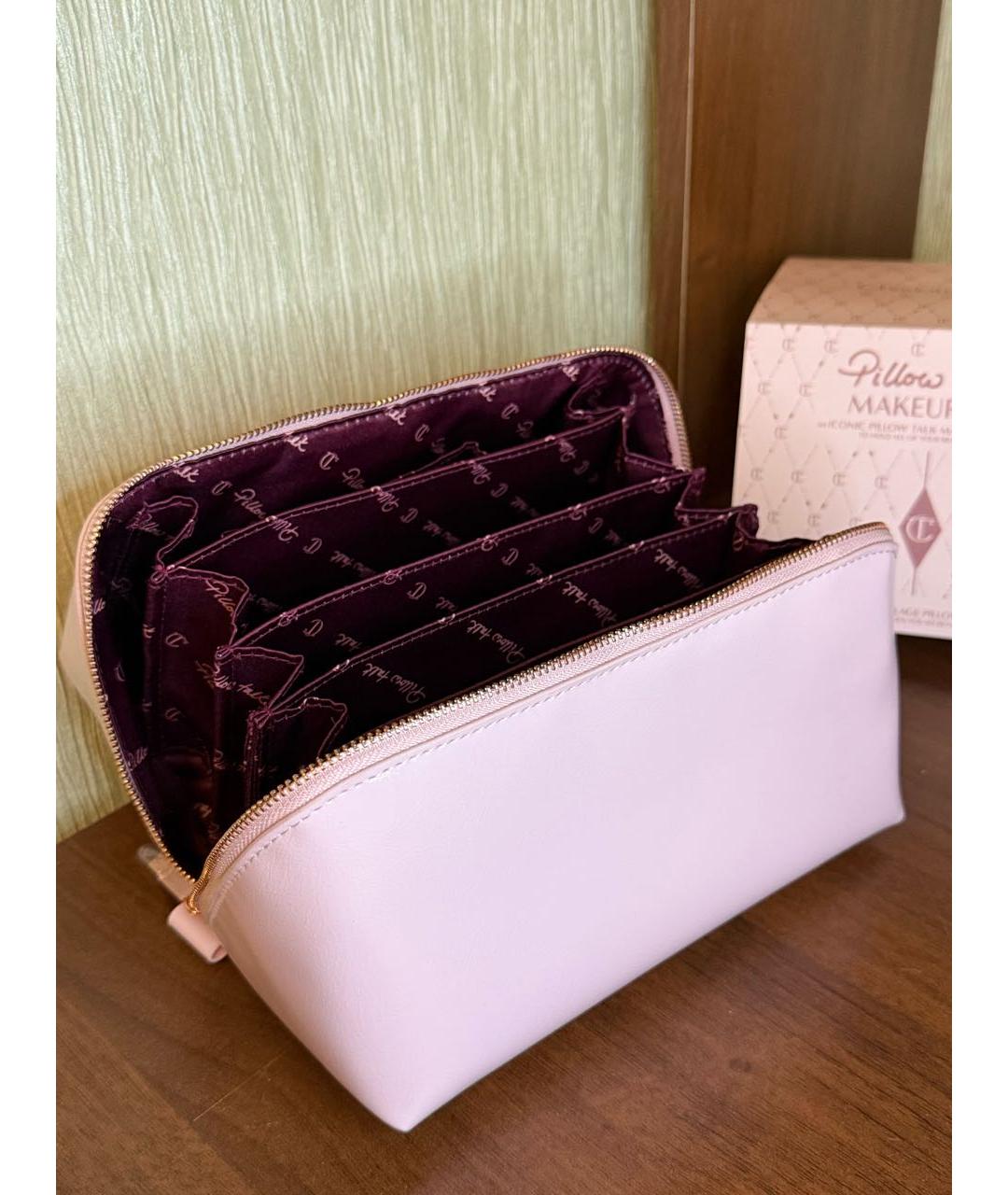 CHARLOTTE TILBURY Розовая косметичка из лакированной кожи, фото 8