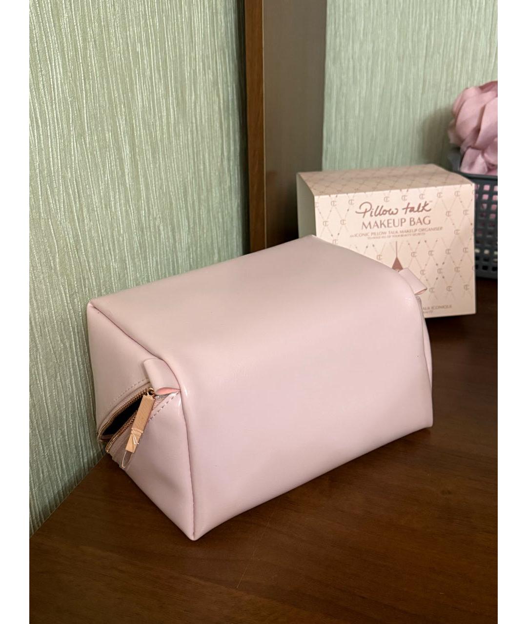CHARLOTTE TILBURY Розовая косметичка из лакированной кожи, фото 5