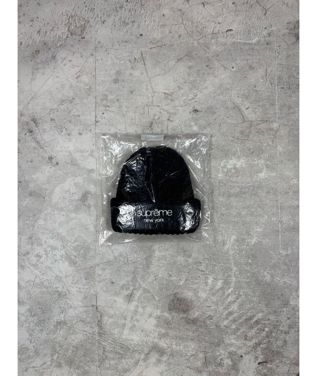 SUPREME Черная шапка, фото 3