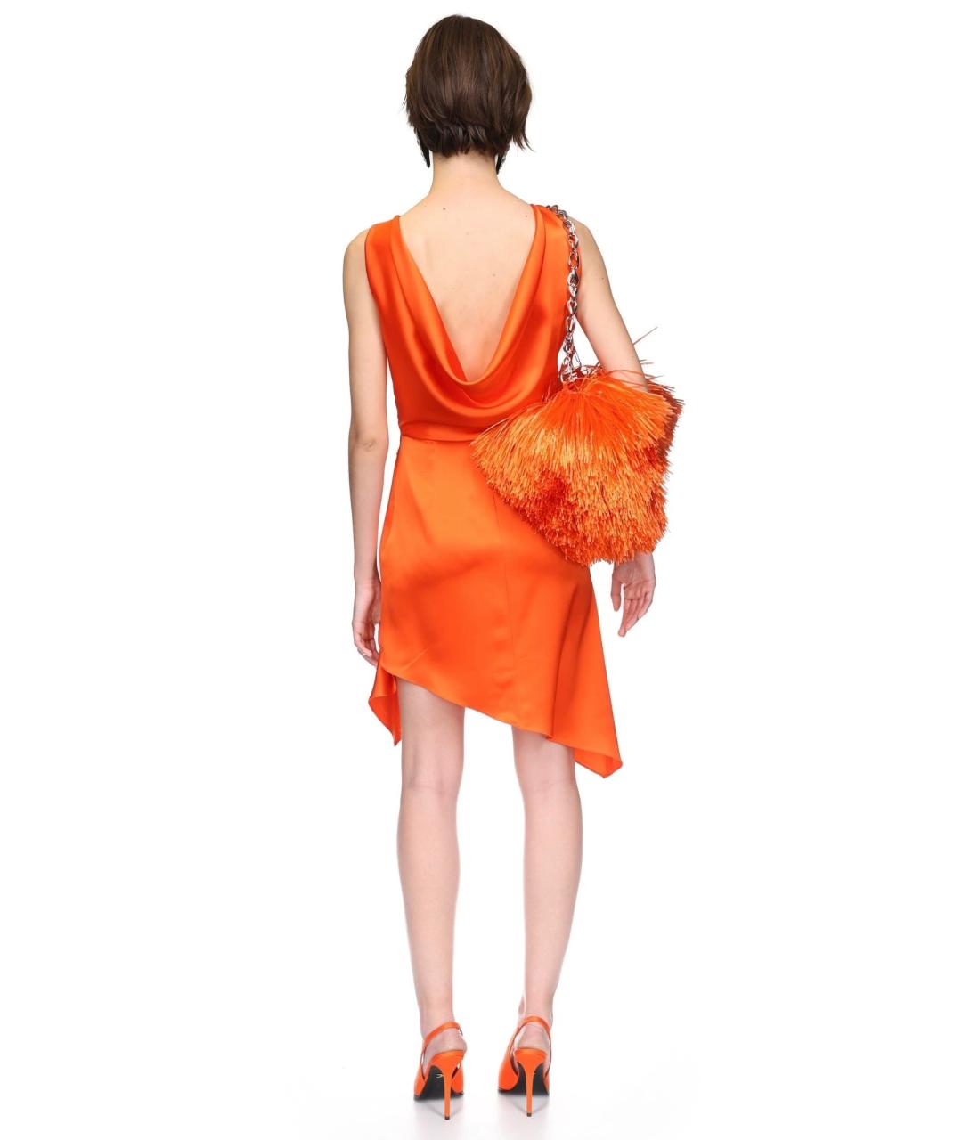 DAVID KOMA Оранжевое коктейльное платье, фото 5