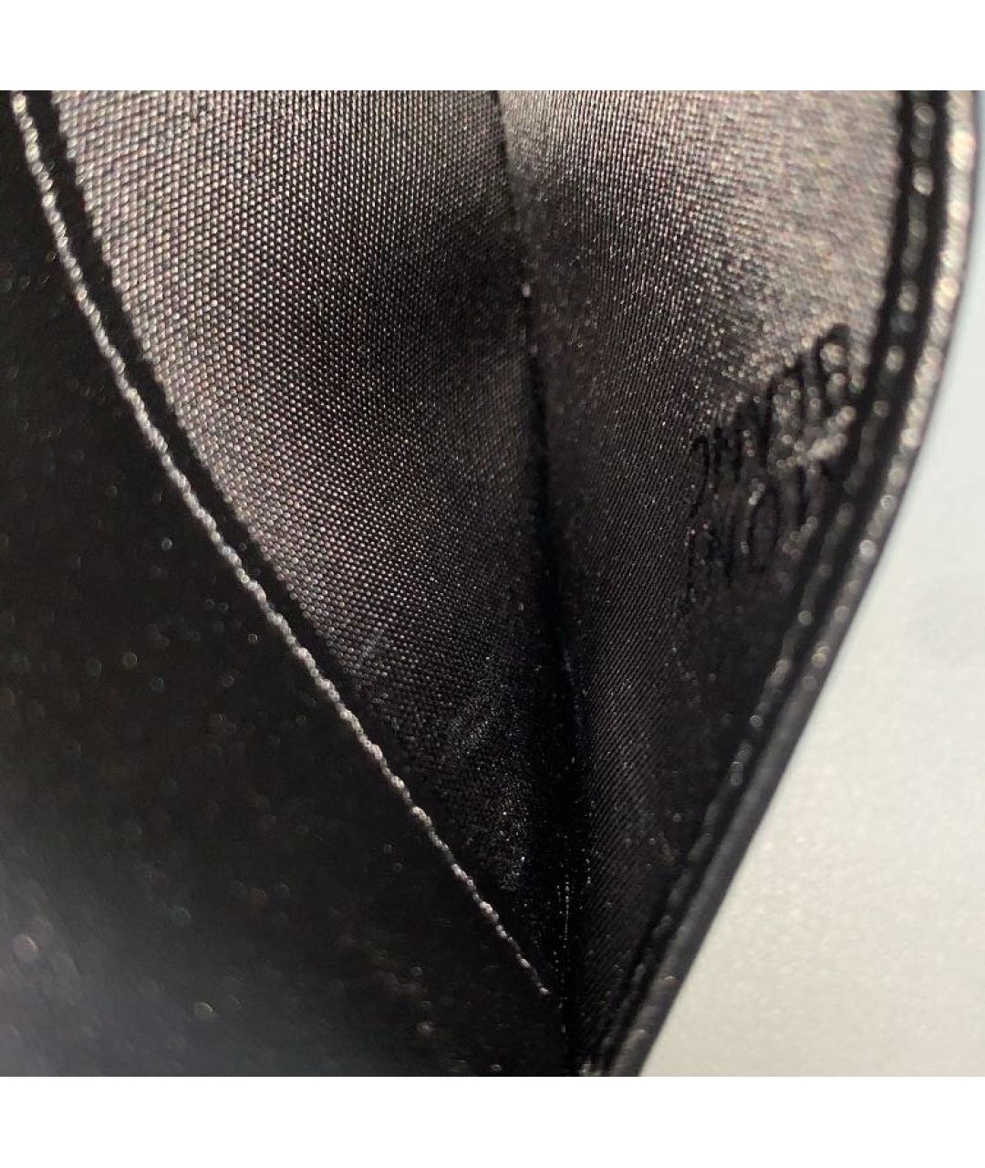 MONTBLANC Черный кожаный кошелек, фото 4