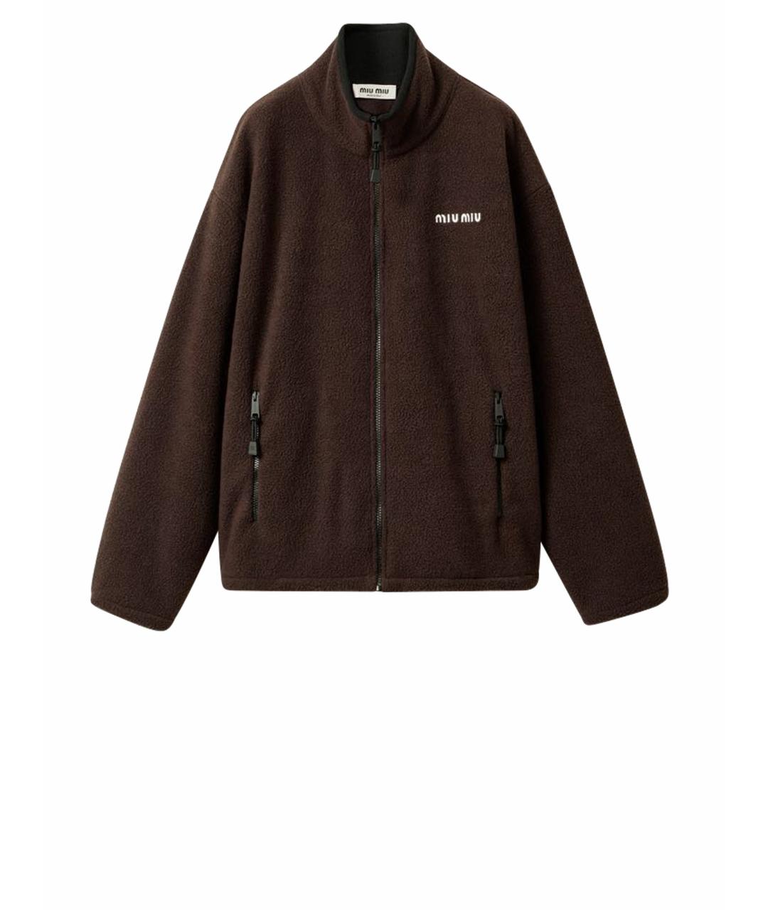 MIU MIU Коричневый жакет/пиджак, фото 1