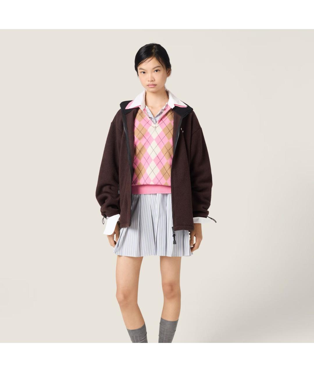 MIU MIU Коричневый жакет/пиджак, фото 2