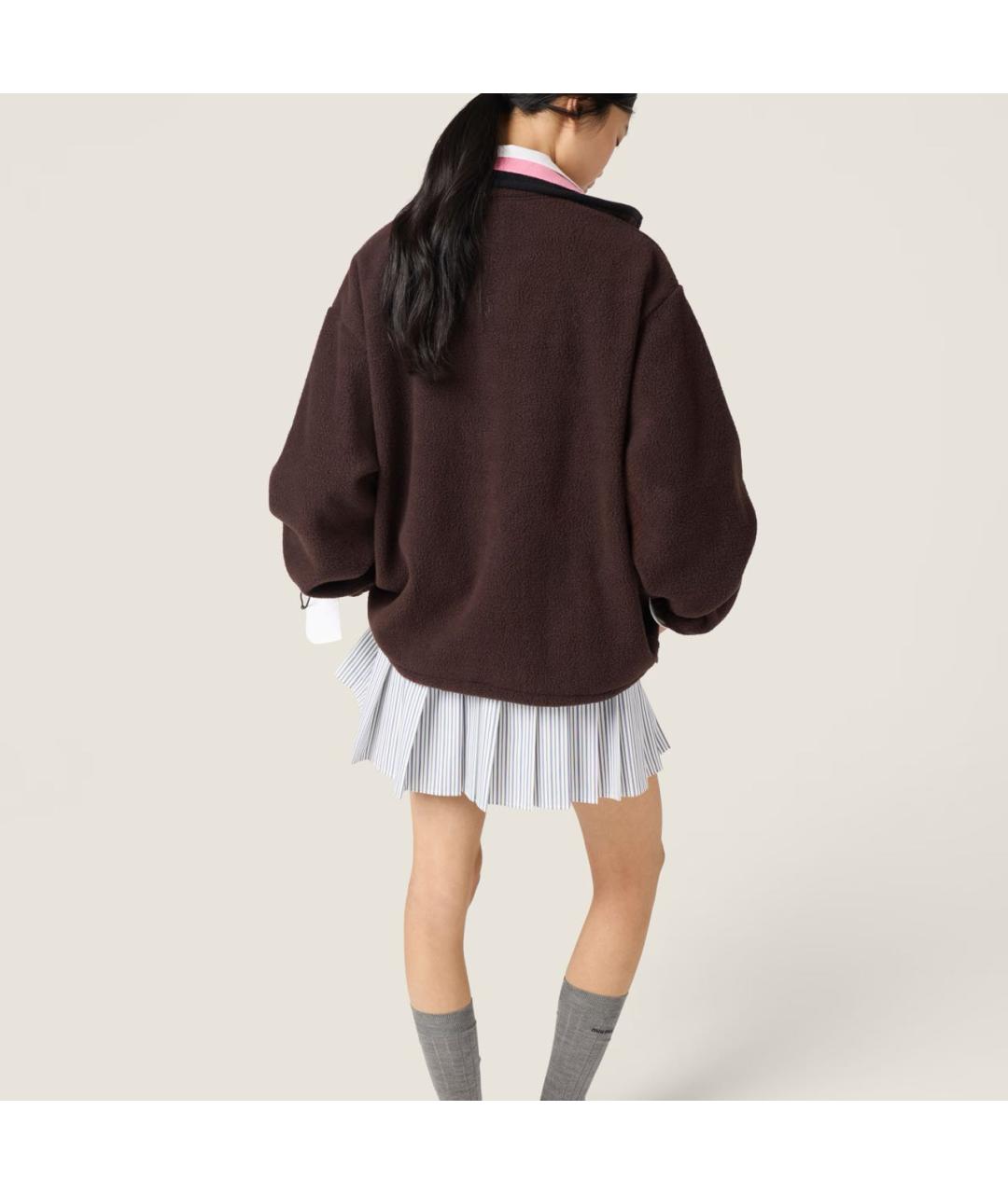 MIU MIU Коричневый жакет/пиджак, фото 3