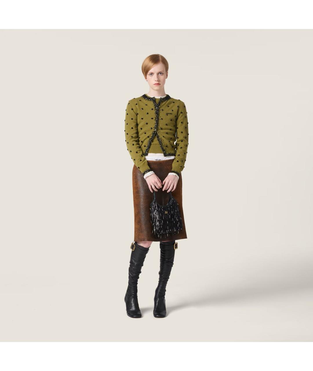 MIU MIU Черная сумка с короткими ручками, фото 2