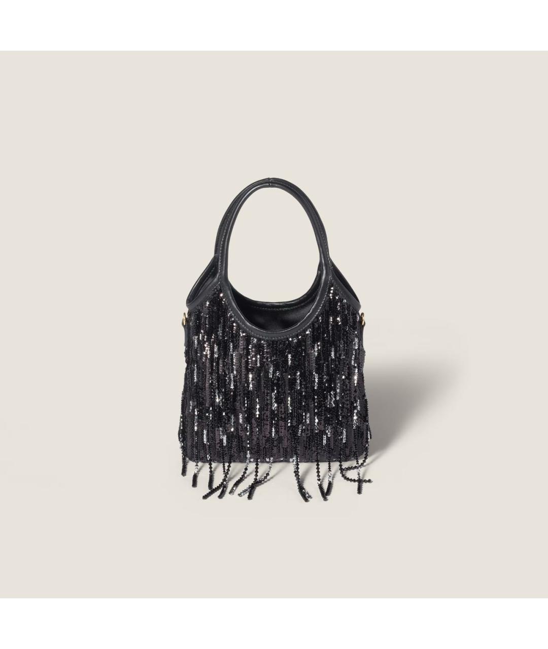 MIU MIU Черная сумка с короткими ручками, фото 4