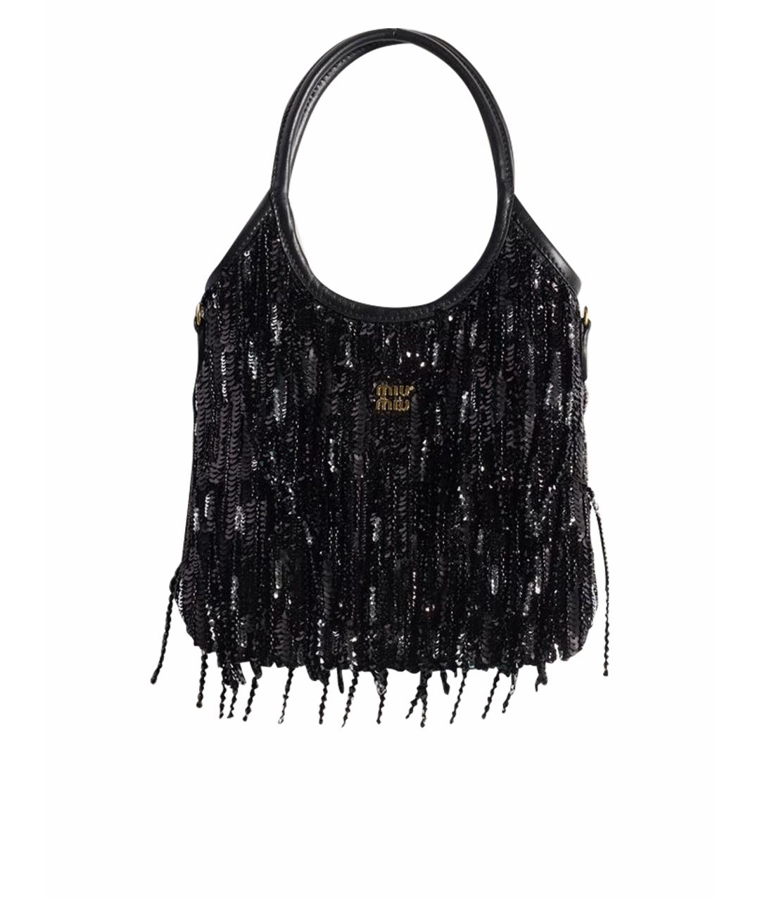 MIU MIU Черная сумка с короткими ручками, фото 1