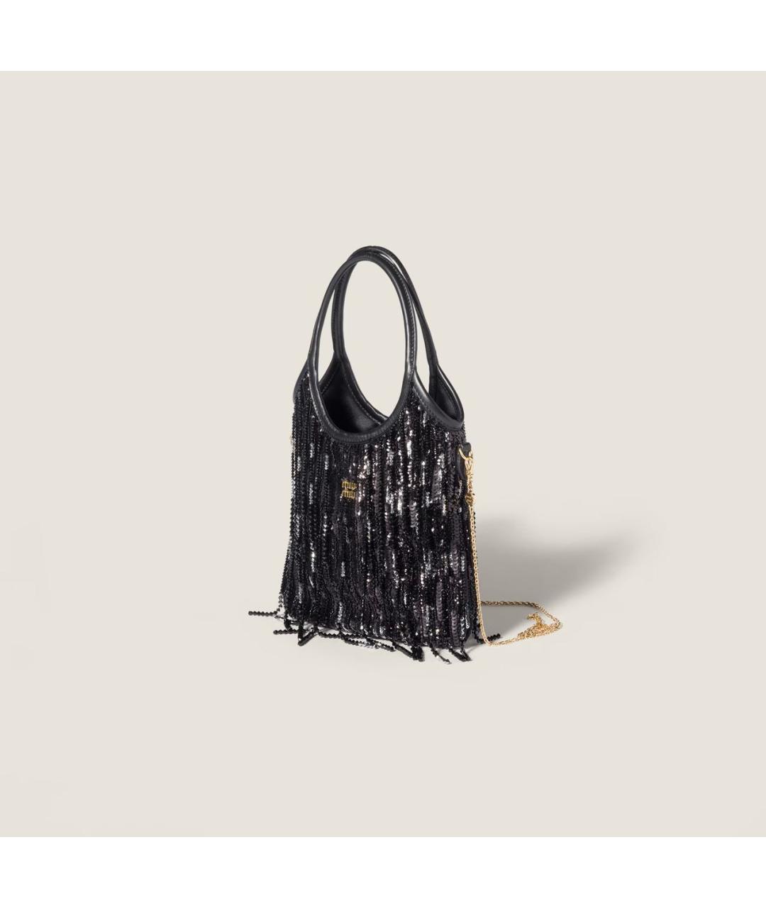 MIU MIU Черная сумка с короткими ручками, фото 3