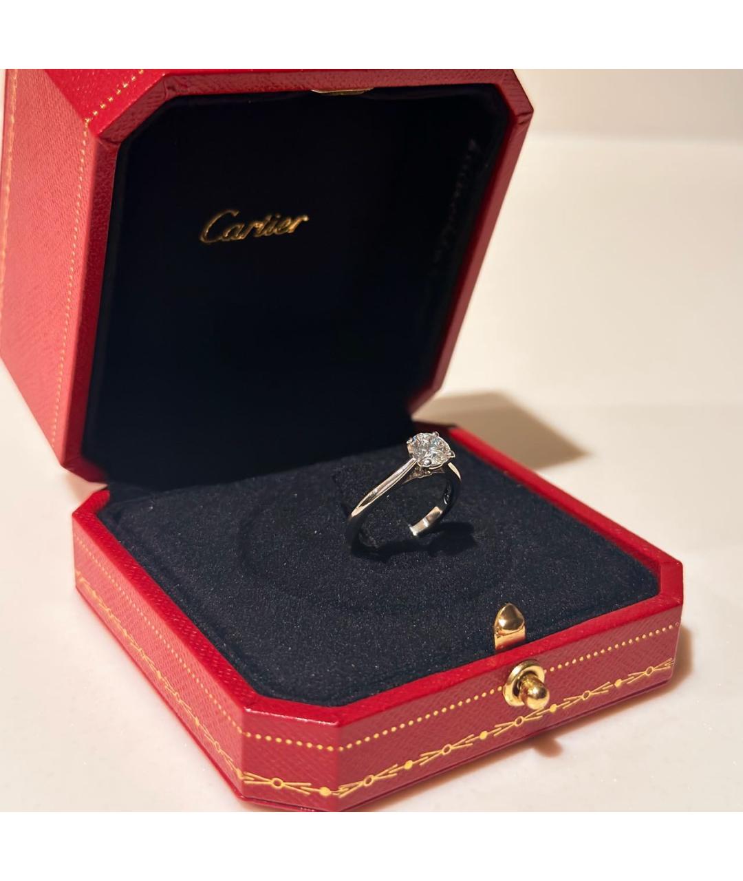 CARTIER Серебряное платиновое кольцо, фото 5