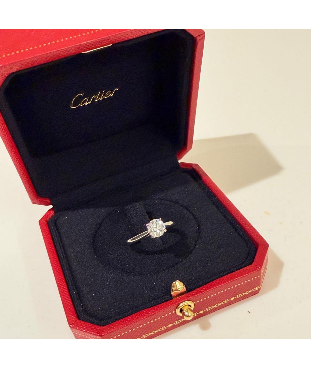 CARTIER Серебряное платиновое кольцо, фото 2