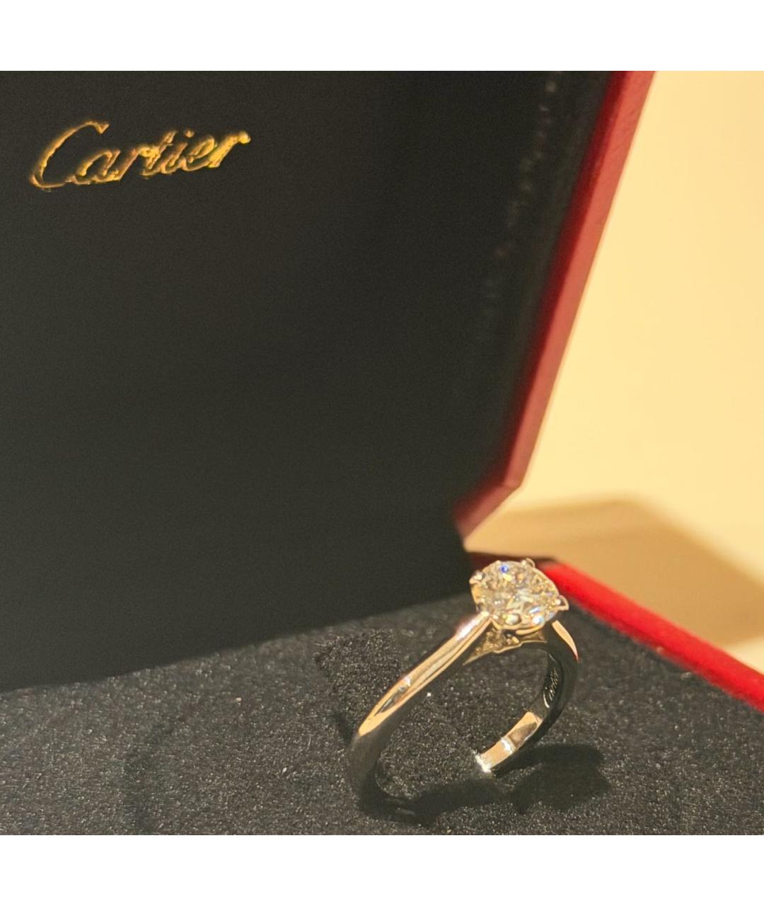 CARTIER Серебряное платиновое кольцо, фото 9