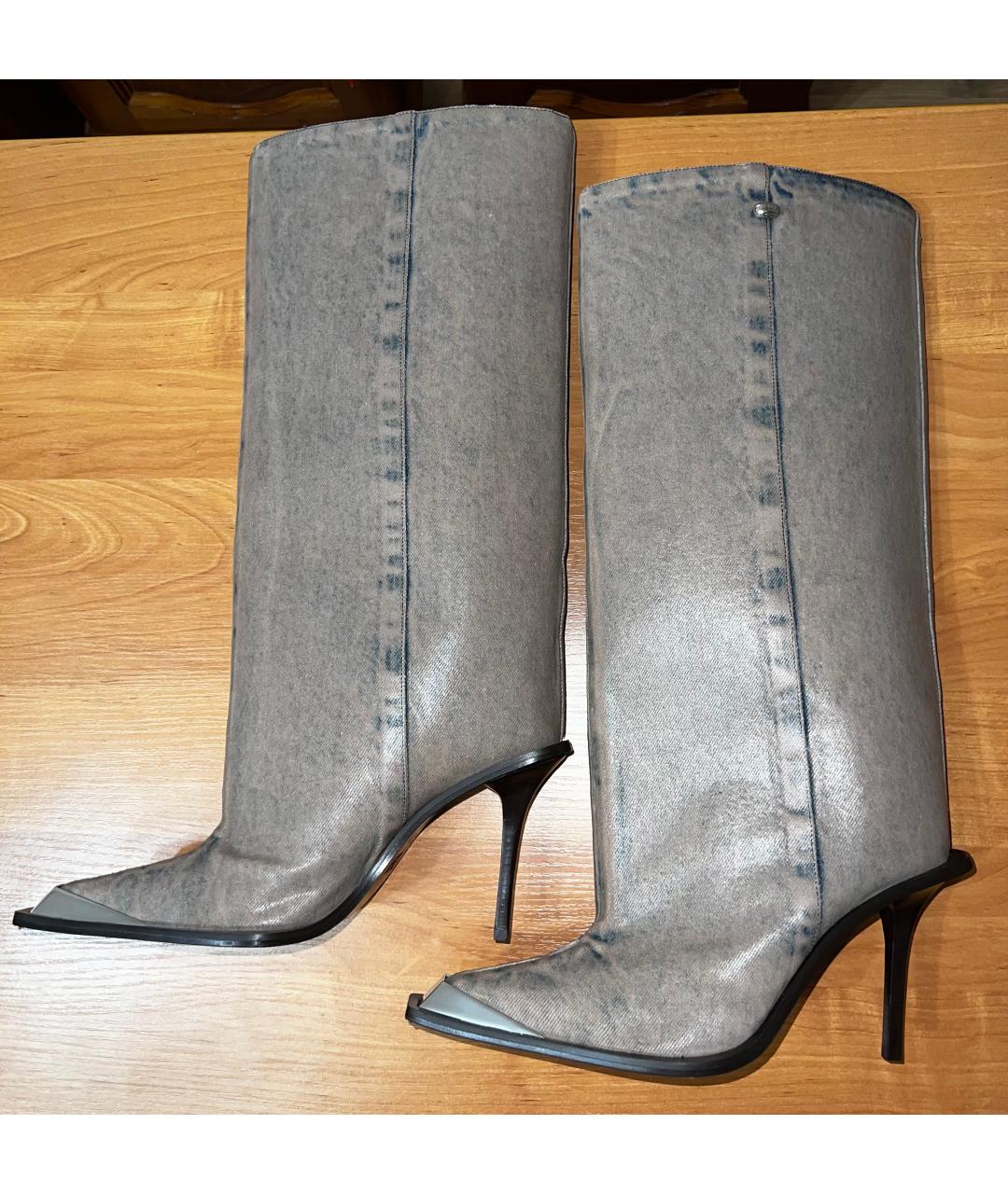 DIESEL Бежевые кожаные сапоги, фото 7