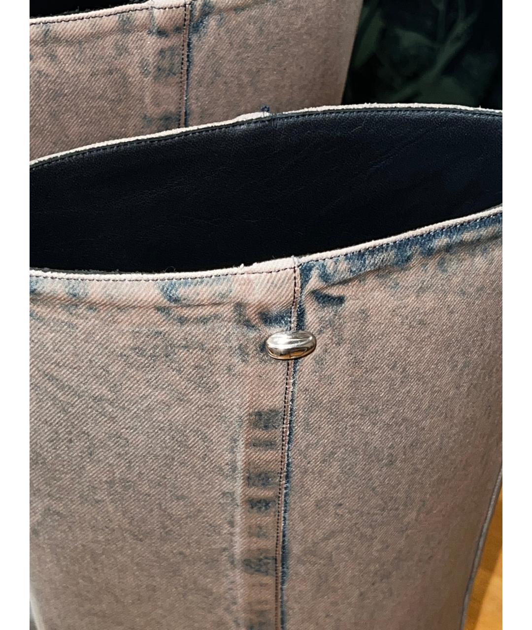 DIESEL Бежевые кожаные сапоги, фото 8