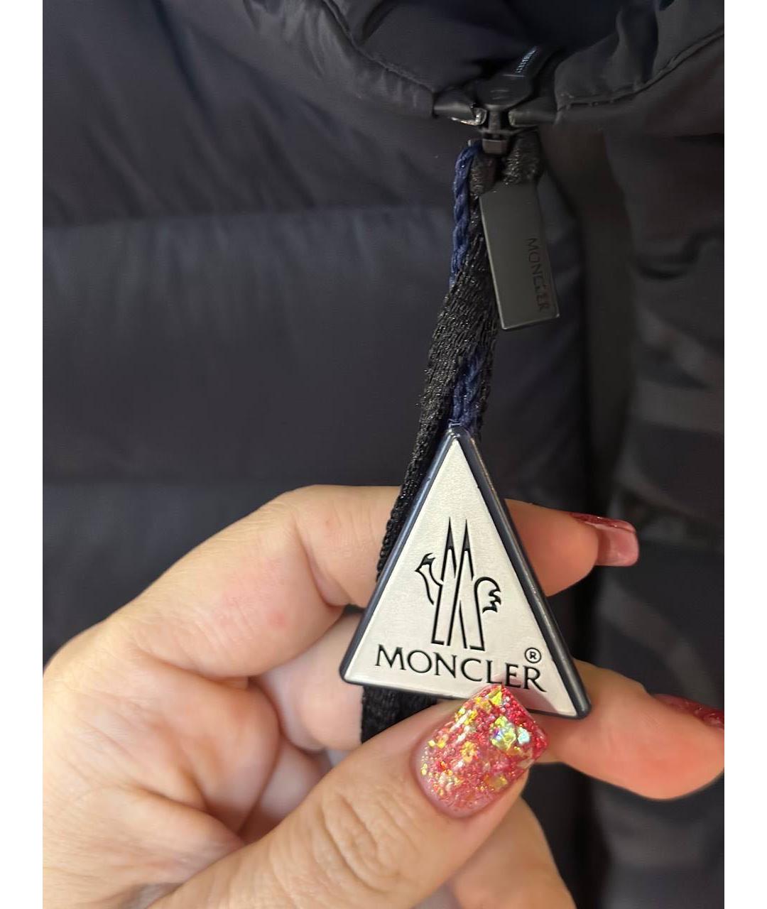 MONCLER Черный полиэстеровый жилет, фото 3