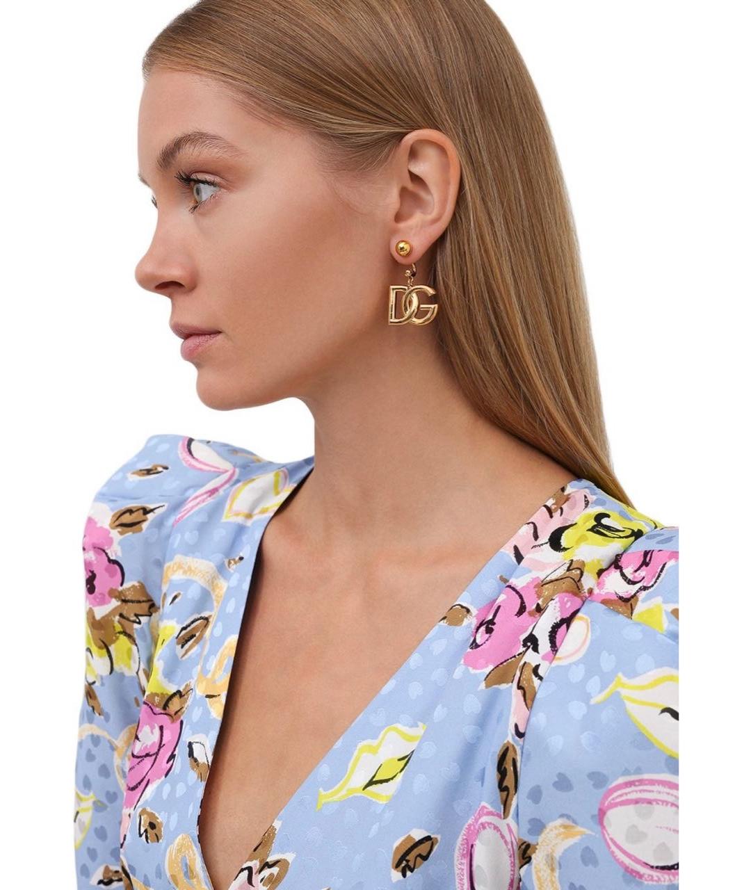 DOLCE&GABBANA Золотые серьги, фото 5
