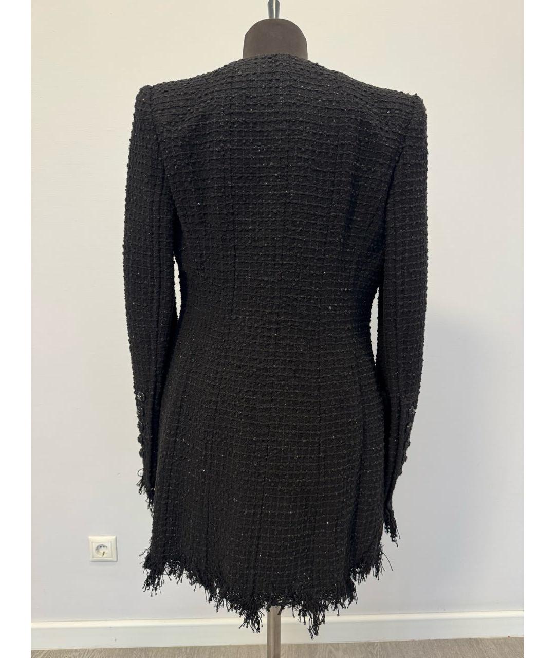 CHANEL Черный твидовый жакет/пиджак, фото 3