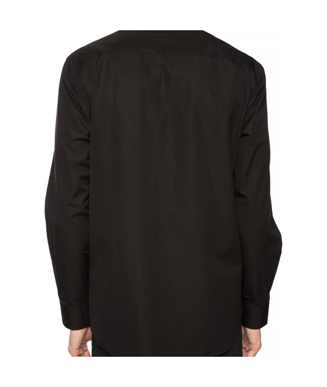 BURBERRY Черная хлопковая классическая рубашка, фото 4