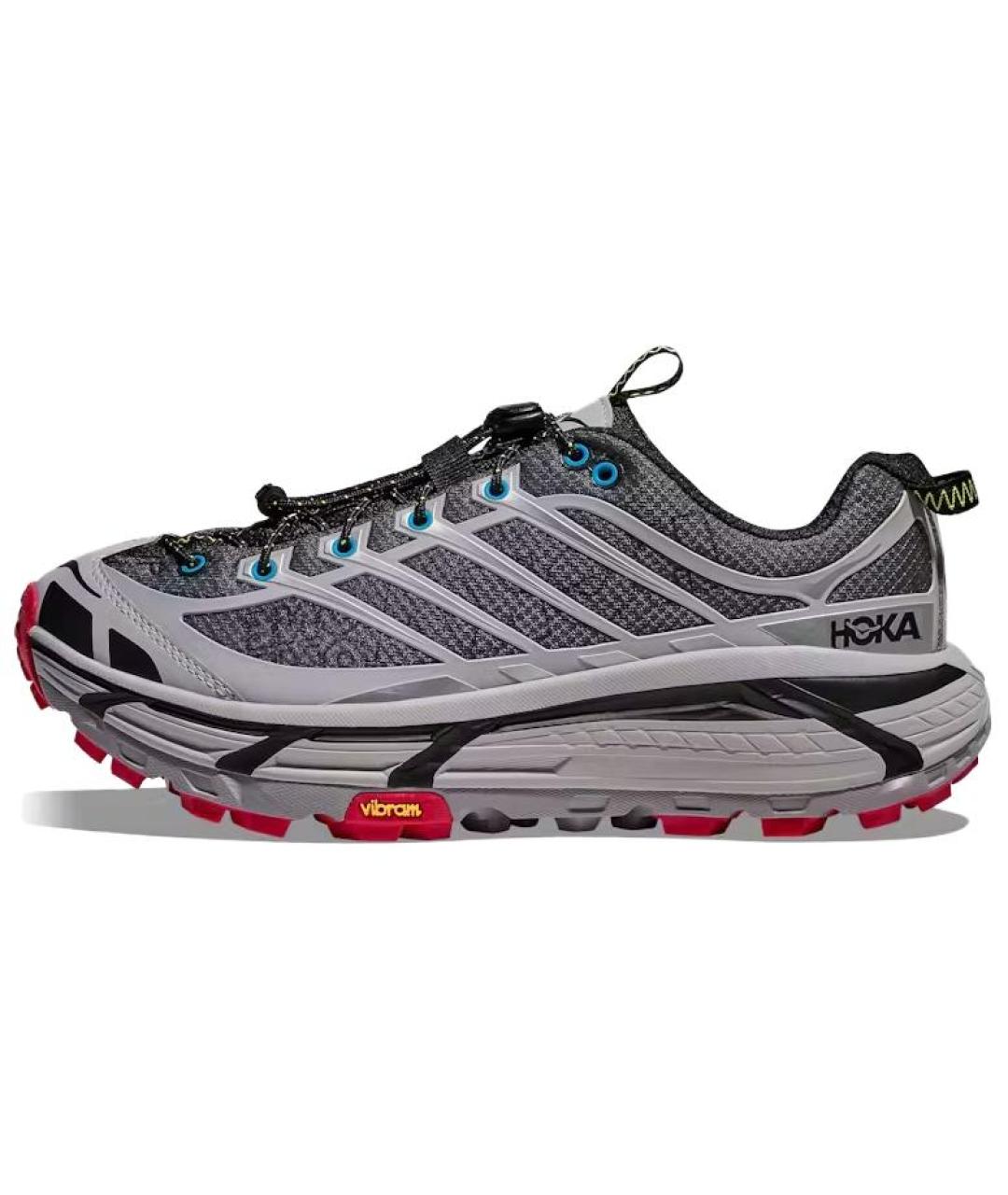 HOKA Серые текстильные кроссовки, фото 2