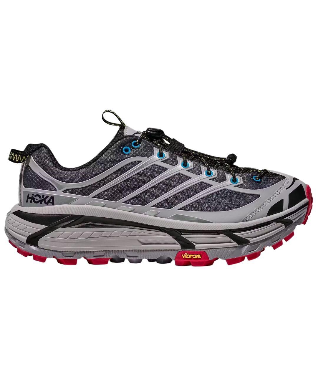 HOKA Серые текстильные кроссовки, фото 1