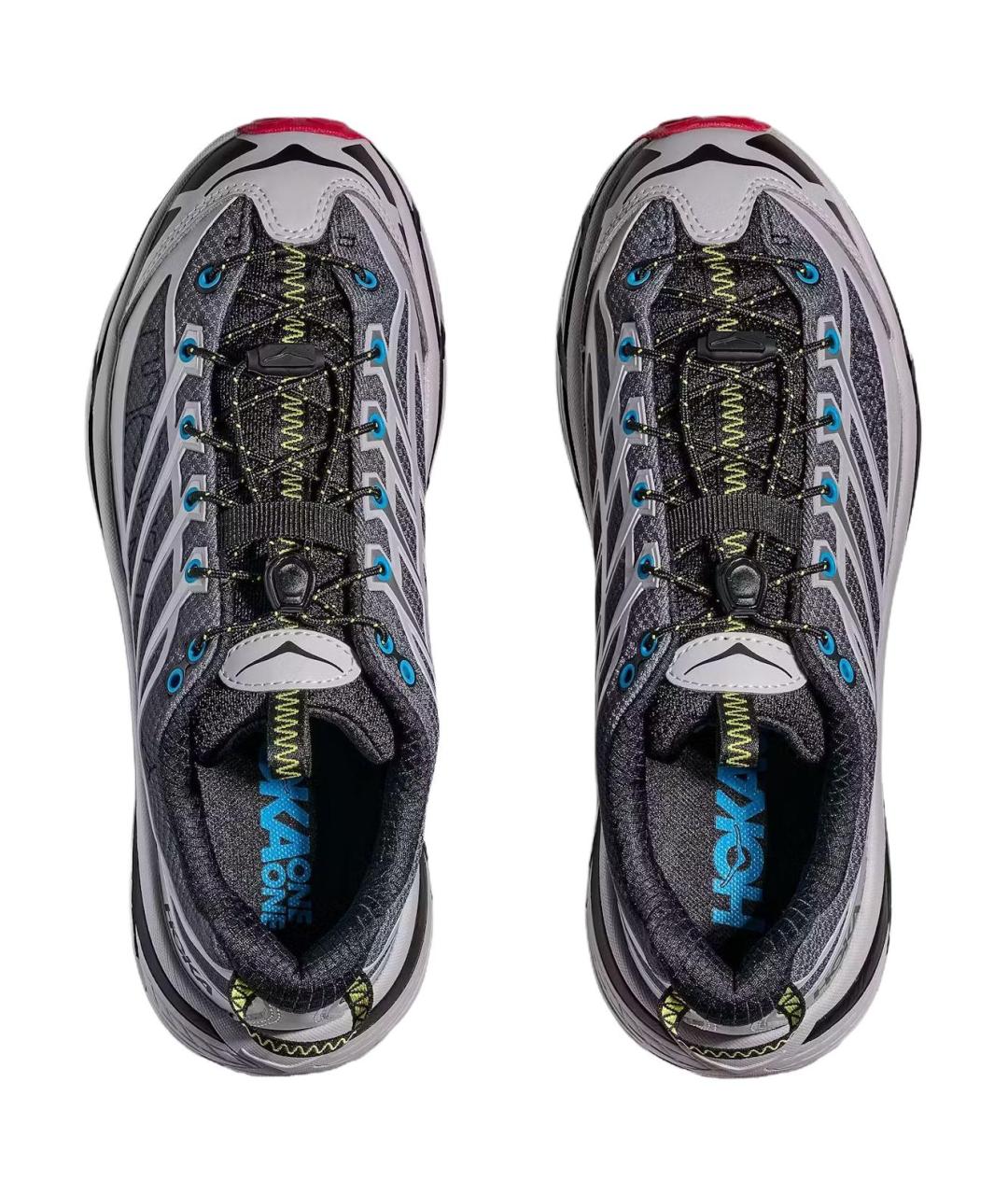 HOKA Серые текстильные кроссовки, фото 3