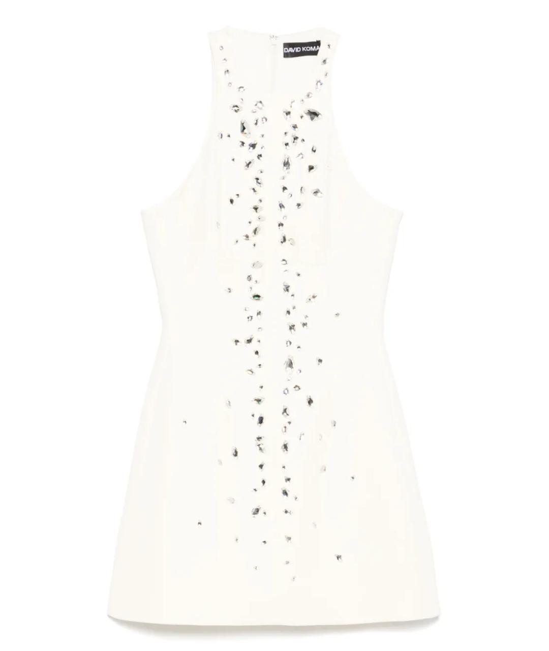 DAVID KOMA Бежевое коктейльное платье, фото 1