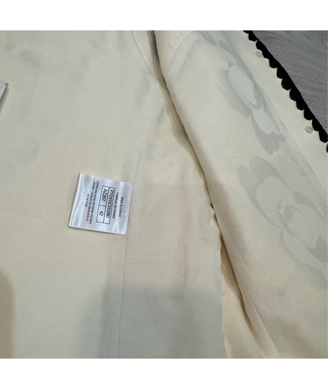 CHANEL Белый кожаный жилет, фото 6