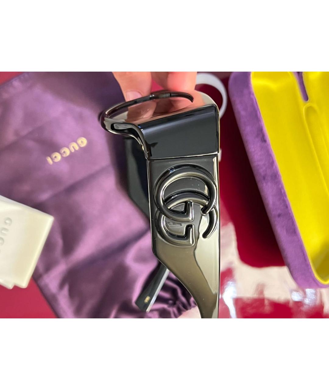 GUCCI Черные пластиковые солнцезащитные очки, фото 5