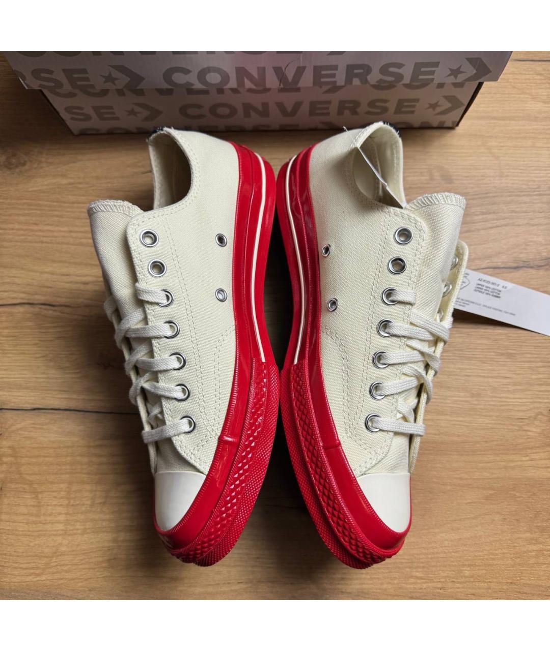 COMME DES GARÇONS PLAY Мульти текстильные низкие кроссовки / кеды, фото 4