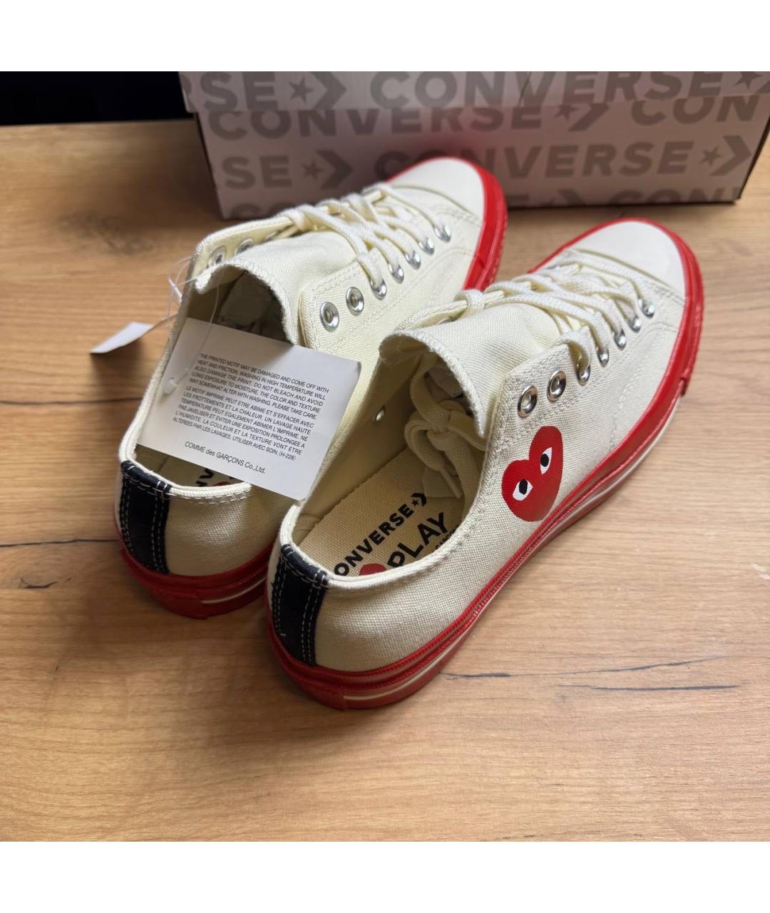 COMME DES GARÇONS PLAY Мульти текстильные низкие кроссовки / кеды, фото 8